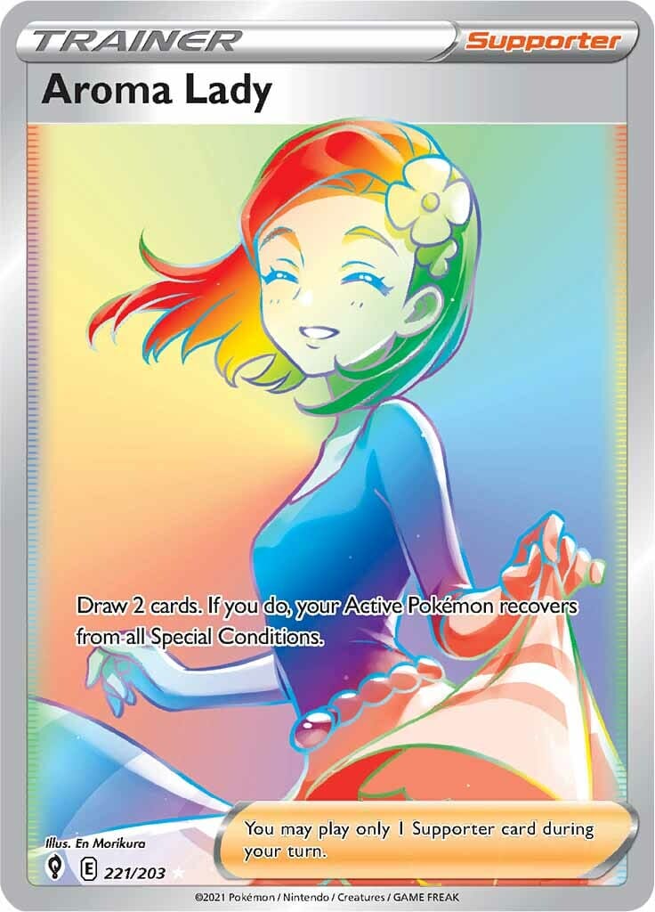 Aroma Lady (221/203) [Sword & Shield: Evolving Skies] Pokemon Single Pokémon  | Multizone: Comics And Games