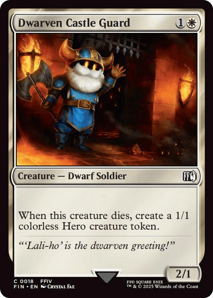 Dwarven Castle Guard [FINAL FANTASY] MTG Single Magic: The Gathering  | Multizone: Comics And Games
