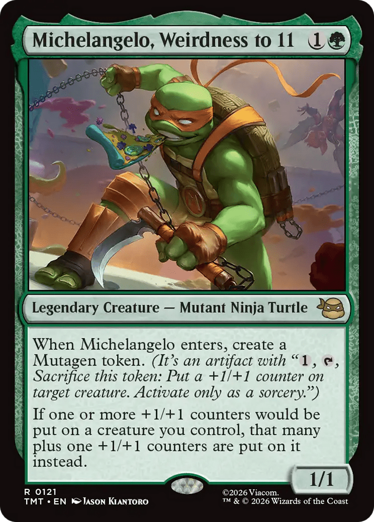 Michelangelo, Weirdness to 11 [Teenage Mutant Ninja Turtles] MTG Single Magic: The Gathering  | Multizone: Comics And Games