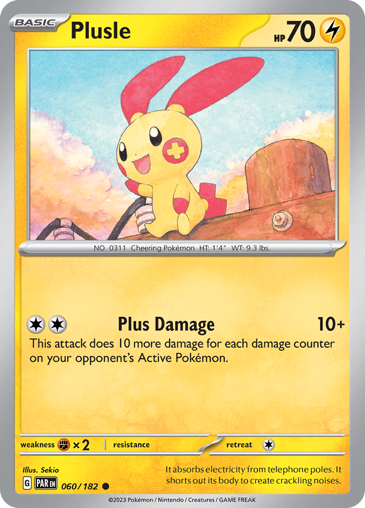 Plusle (060/182) [Scarlet & Violet: Paradox Rift] Pokemon Single Pokémon  | Multizone: Comics And Games