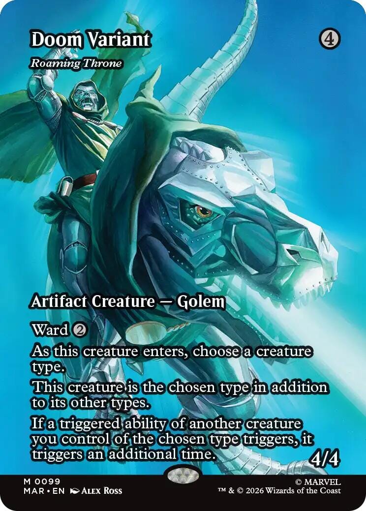 Doom Variant - Roaming Throne (Borderless) [Marvel Universe: Eternal-Legal] | Multizone: Comics And Games