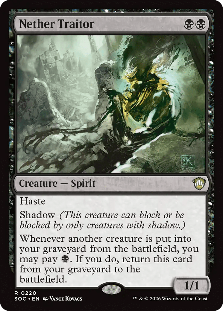 Nether Traitor [Secrets of Strixhaven Commander] MTG Single Magic: The Gathering  | Multizone: Comics And Games