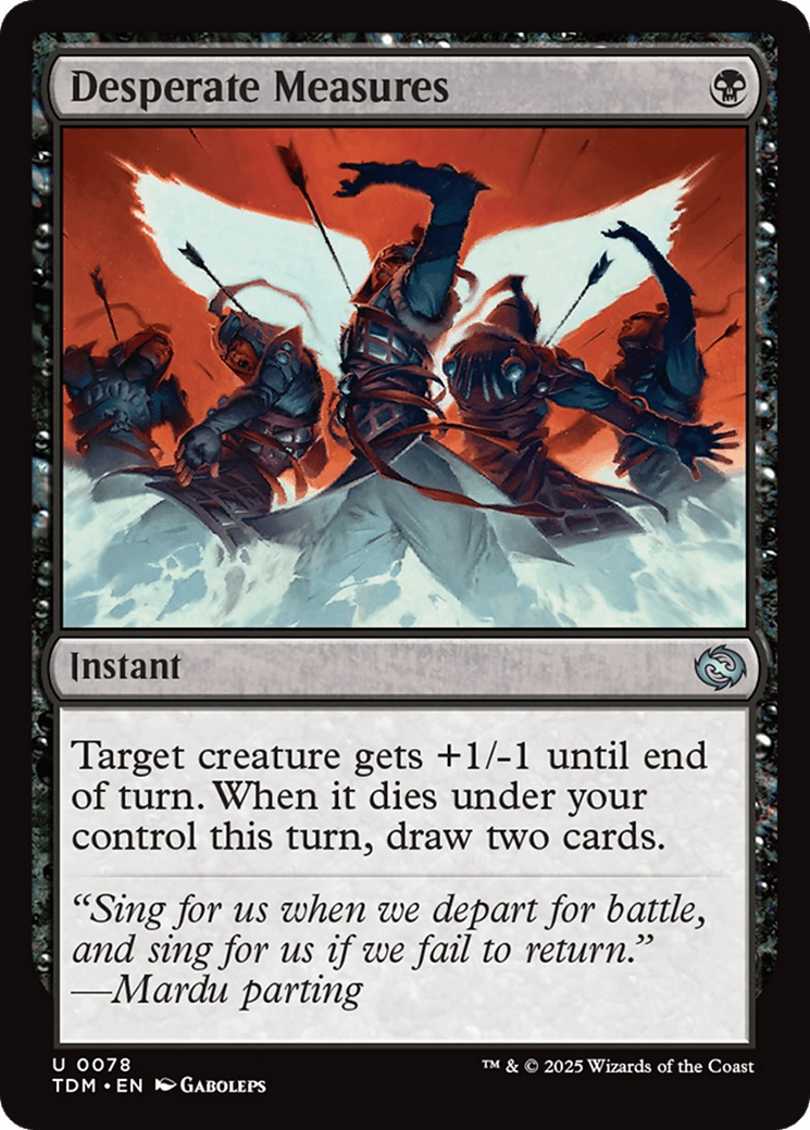 Desperate Measures [Tarkir: Dragonstorm] MTG Single Magic: The Gathering  | Multizone: Comics And Games