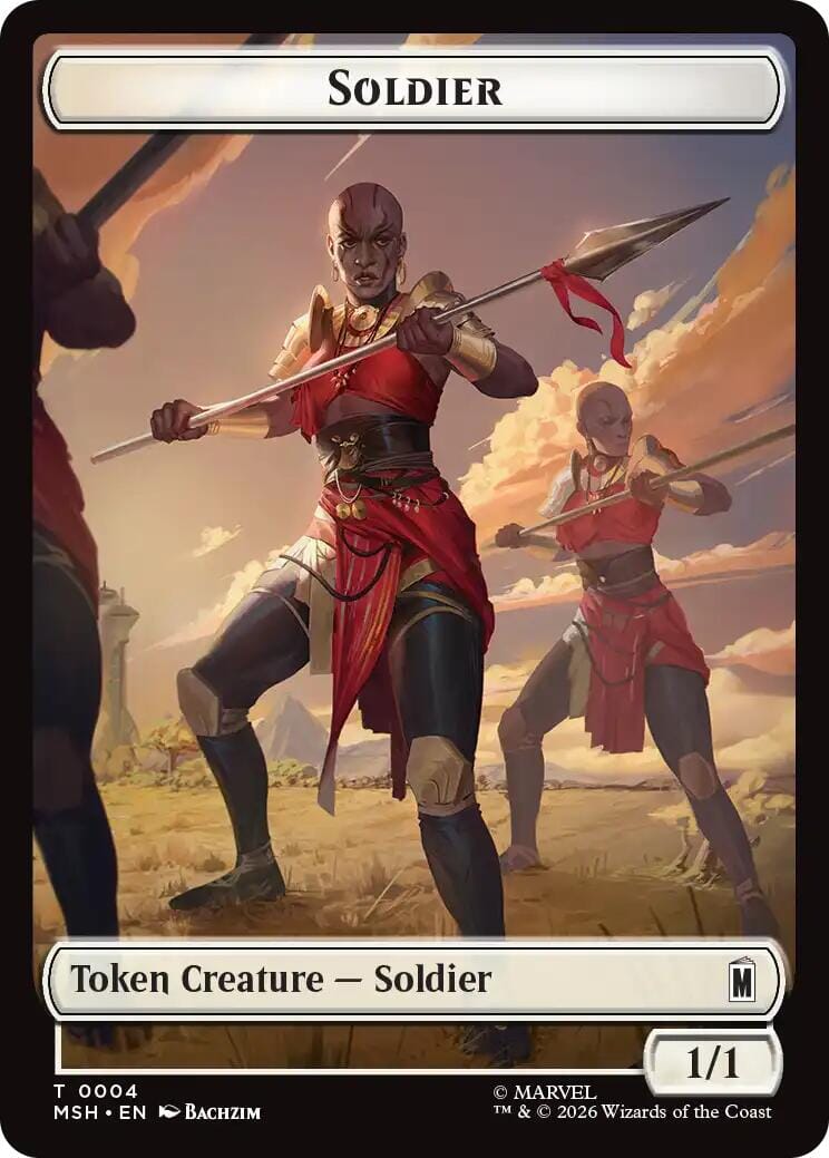 Soldier // Copy Double-Sided Token [Marvel Super Heroes Commander Tokens] MTG Single Magic: The Gathering  | Multizone: Comics And Games