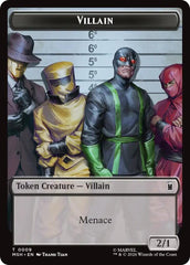 Villain // Robot Villain Double-Sided Token (009//020) [Marvel Super Heroes Tokens] MTG Single Magic: The Gathering  | Multizone: Comics And Games