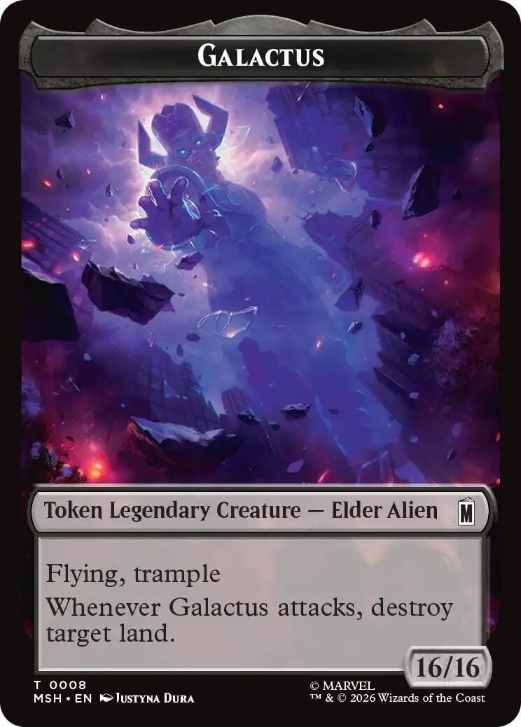 Galactus // Squirrel Double-Sided Token [Marvel Super Heroes Tokens] MTG Single Magic: The Gathering  | Multizone: Comics And Games