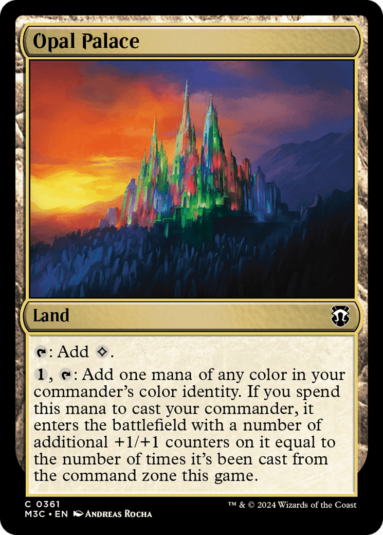 Opal Palace (Ripple Foil) [Modern Horizons 3 Commander] MTG Single Magic: The Gathering  | Multizone: Comics And Games
