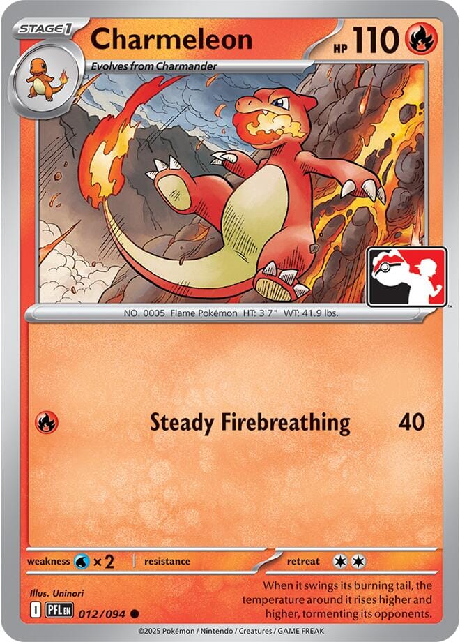 Charmeleon (012/094) [Prize Pack Series Nine] Pokemon Single Pokémon  | Multizone: Comics And Games