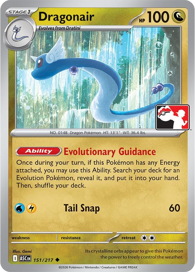 Dragonair (151/217) [Prize Pack Series Nine] Pokemon Single Pokémon  | Multizone: Comics And Games