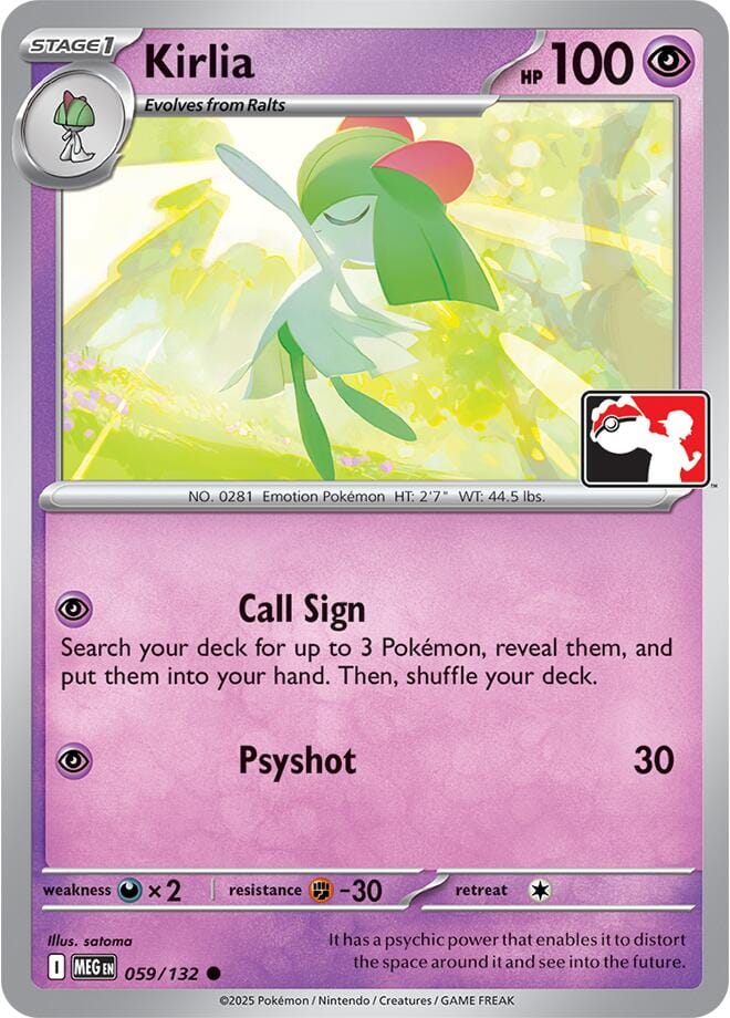 Kirlia (059/132) [Prize Pack Series Nine] Pokemon Single Pokémon  | Multizone: Comics And Games
