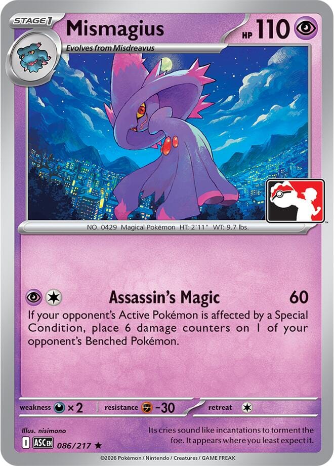 Mismagius (086/217) [Prize Pack Series Nine] Pokemon Single Pokémon  | Multizone: Comics And Games