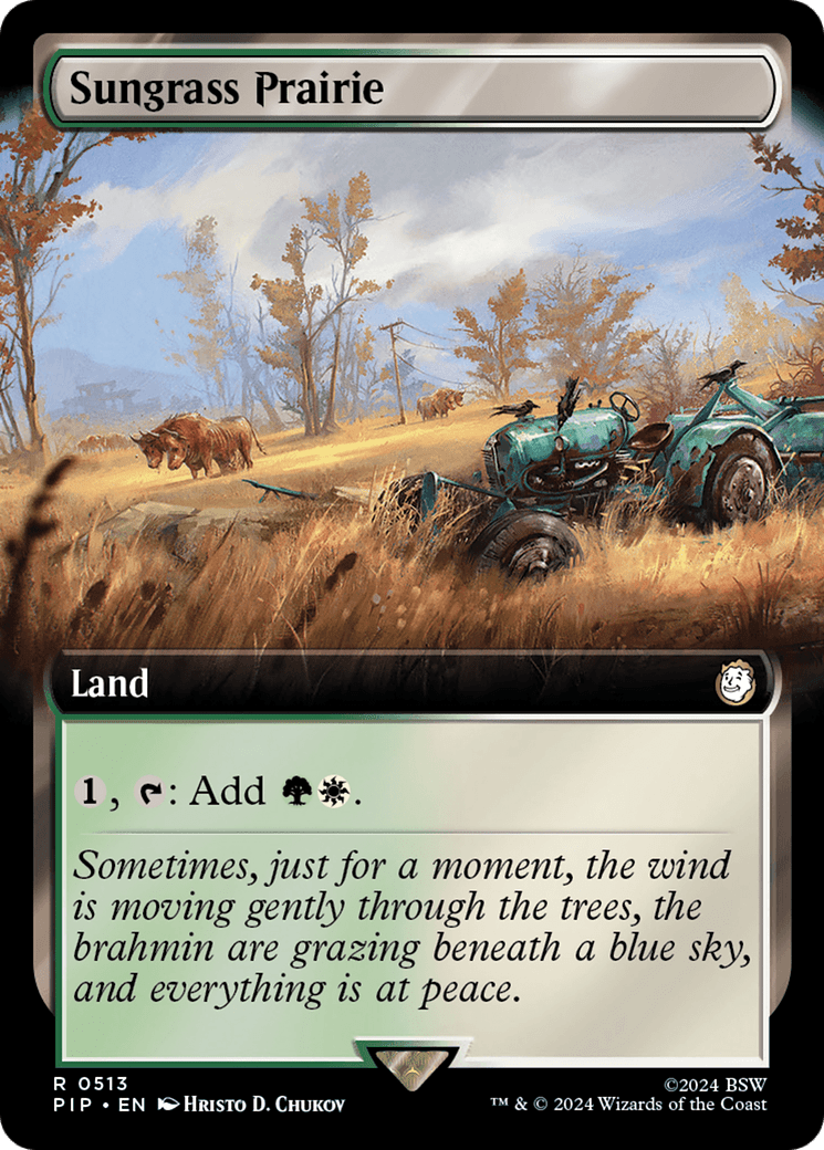 Sungrass Prairie (Extended Art) [Fallout] MTG Single Magic: The Gathering  | Multizone: Comics And Games