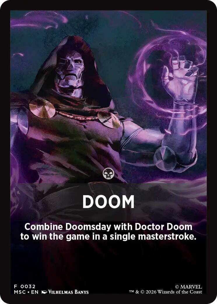 Doom Theme Card [Marvel Super Heroes Commander] MTG Single Magic: The Gathering  | Multizone: Comics And Games