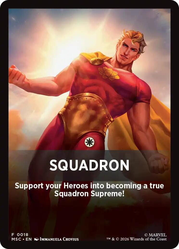 Squandron Theme Card [Marvel Super Heroes Commander] MTG Single Magic: The Gathering  | Multizone: Comics And Games