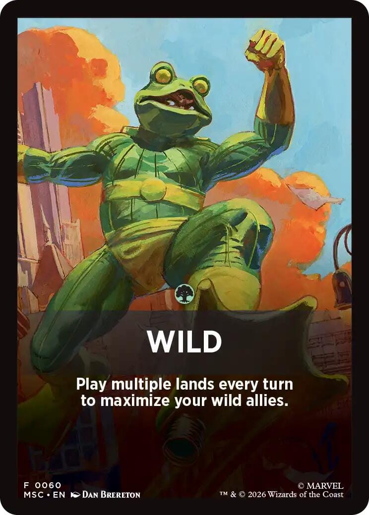 Wild Theme Card [Marvel Super Heroes Commander] MTG Single Magic: The Gathering  | Multizone: Comics And Games
