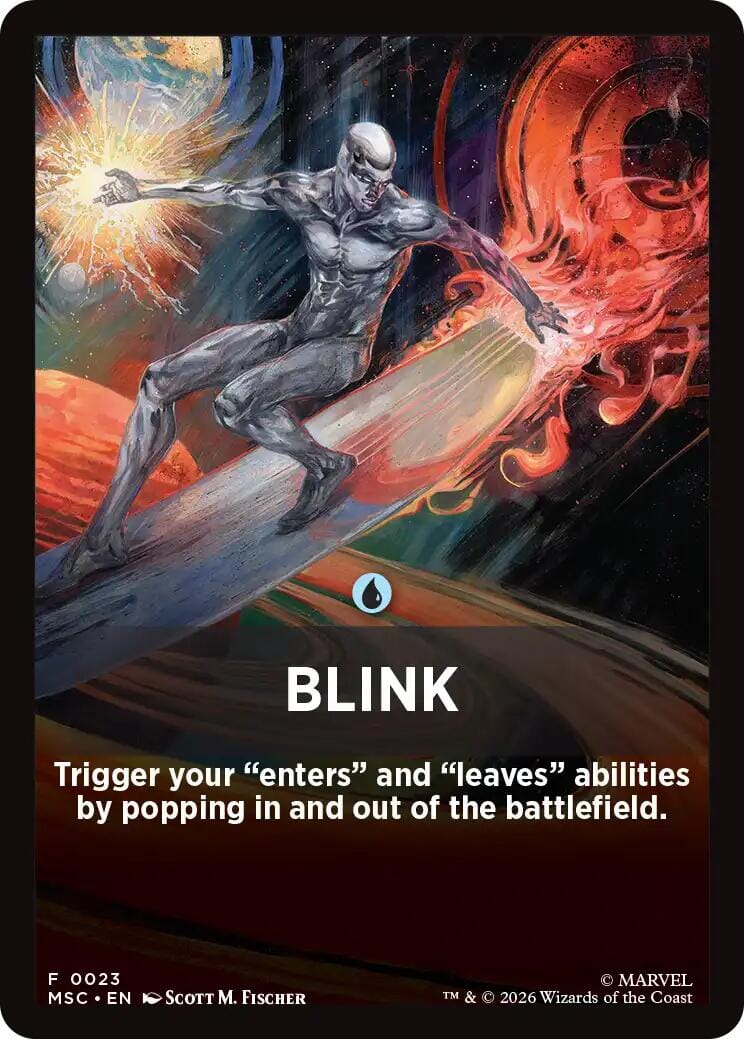 Blink Theme Card [Marvel Super Heroes Commander] MTG Single Magic: The Gathering  | Multizone: Comics And Games