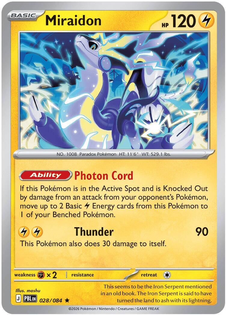 Miraidon (028/084) [Mega Evolution: Pitch Black] | Multizone: Comics And Games