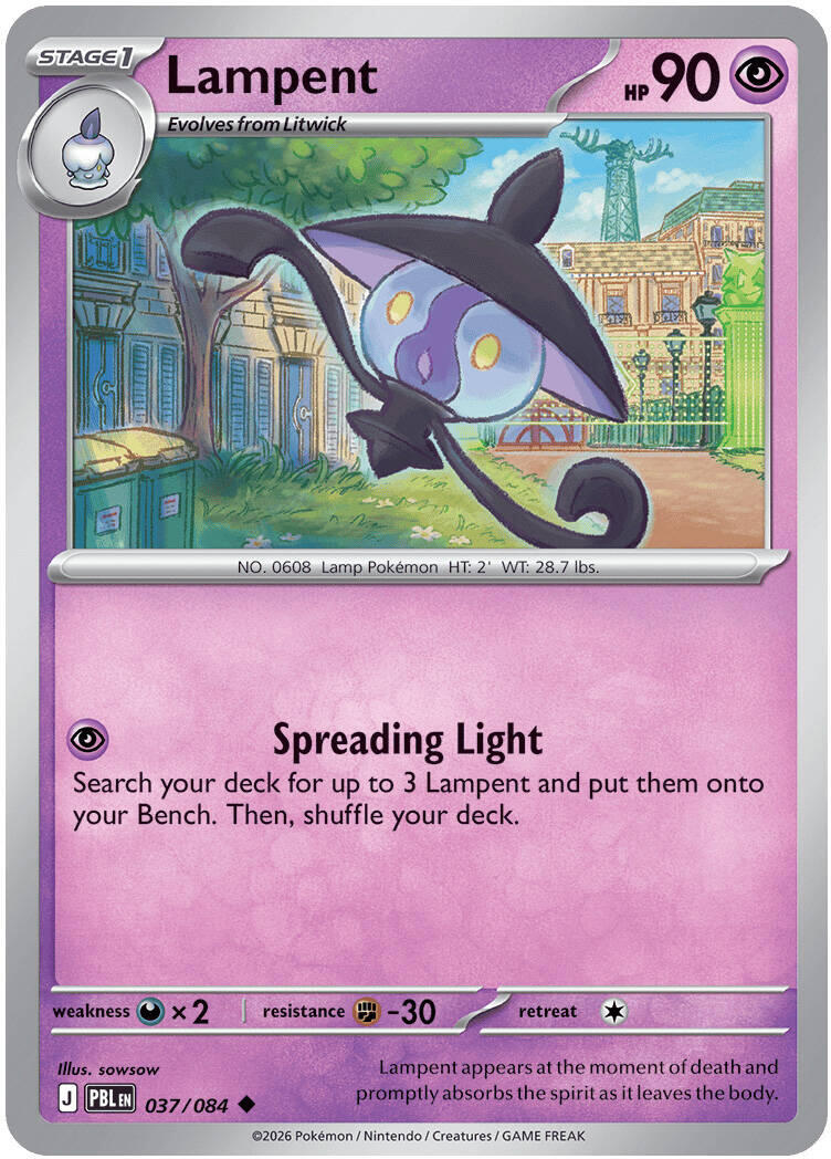 Lampent (037/084) [Mega Evolution: Pitch Black] | Multizone: Comics And Games