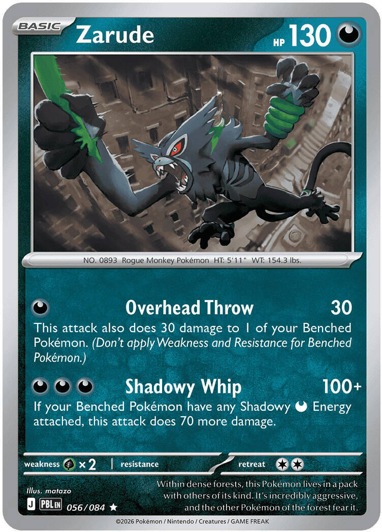 Zarude (056/084) [Mega Evolution: Pitch Black] | Multizone: Comics And Games