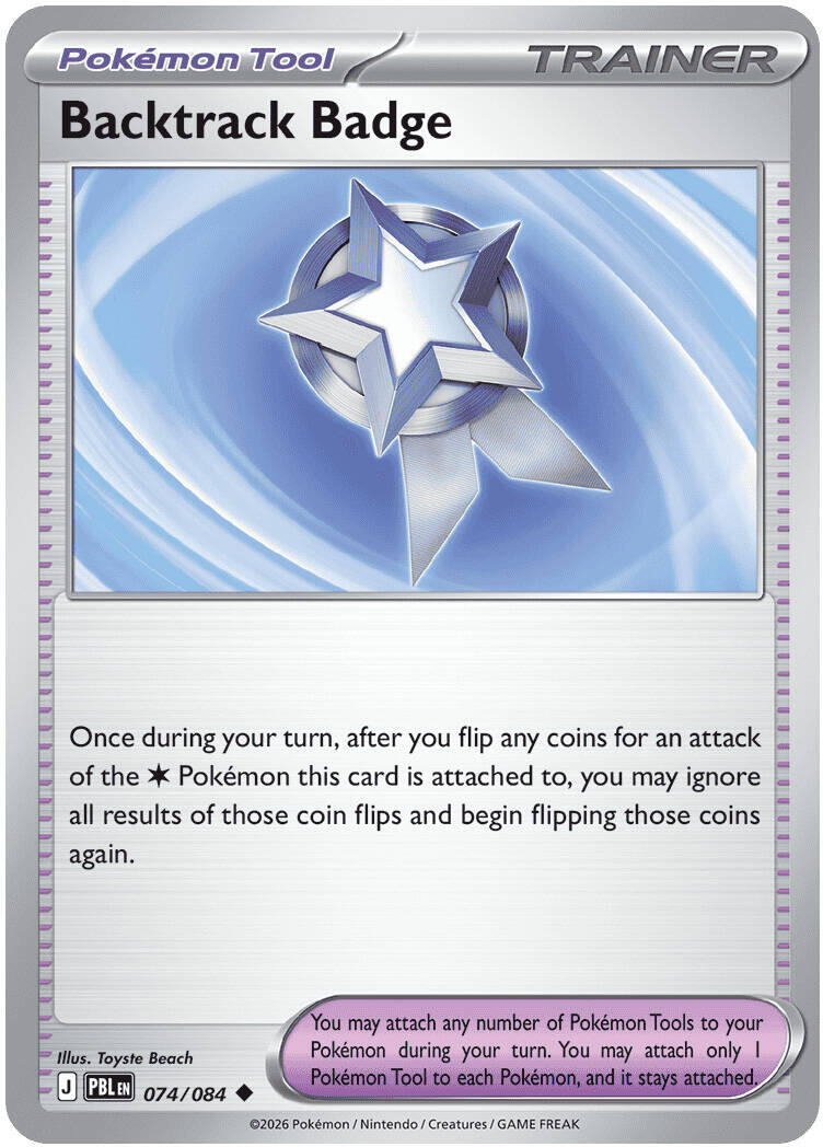 Backtrack Badge (074/084) [Mega Evolution: Pitch Black] | Multizone: Comics And Games