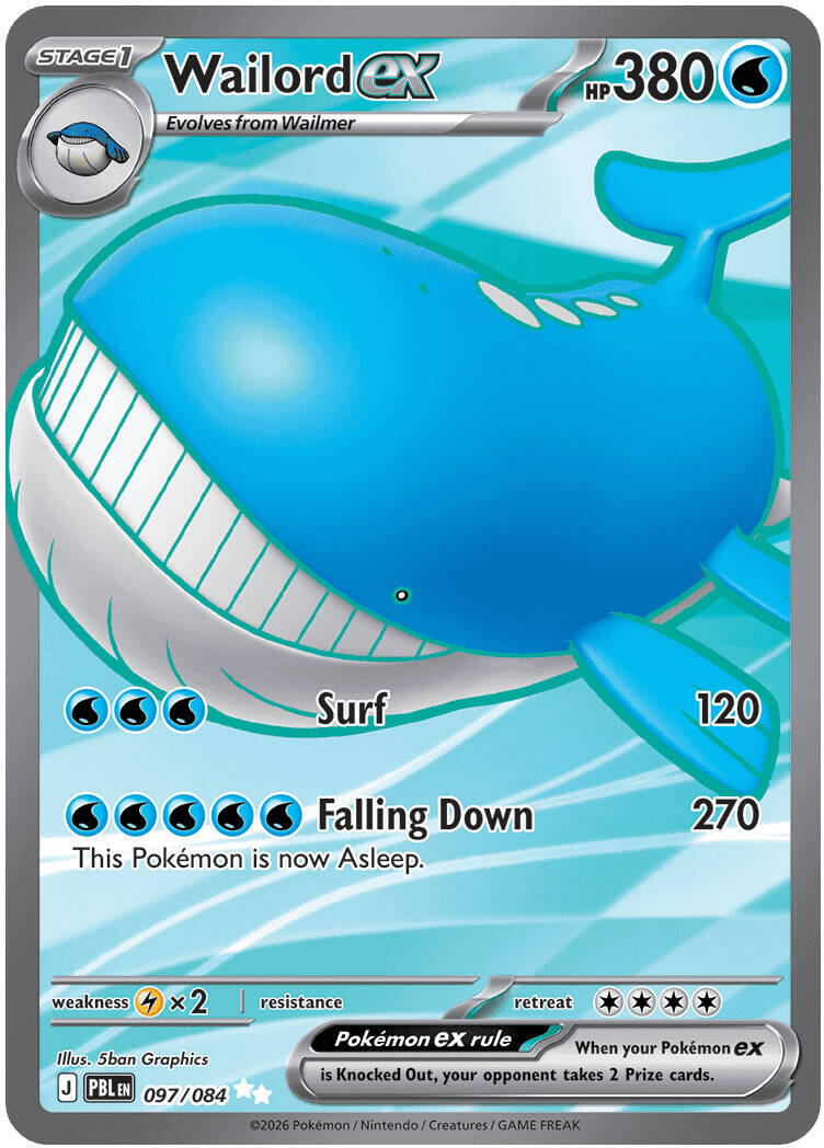 Wailord ex (097/084) [Mega Evolution: Pitch Black] | Multizone: Comics And Games