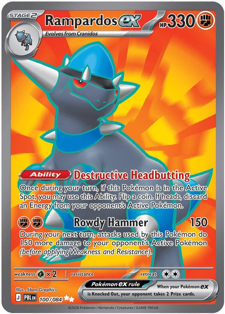 Rampardos ex (100/084) [Mega Evolution: Pitch Black] | Multizone: Comics And Games