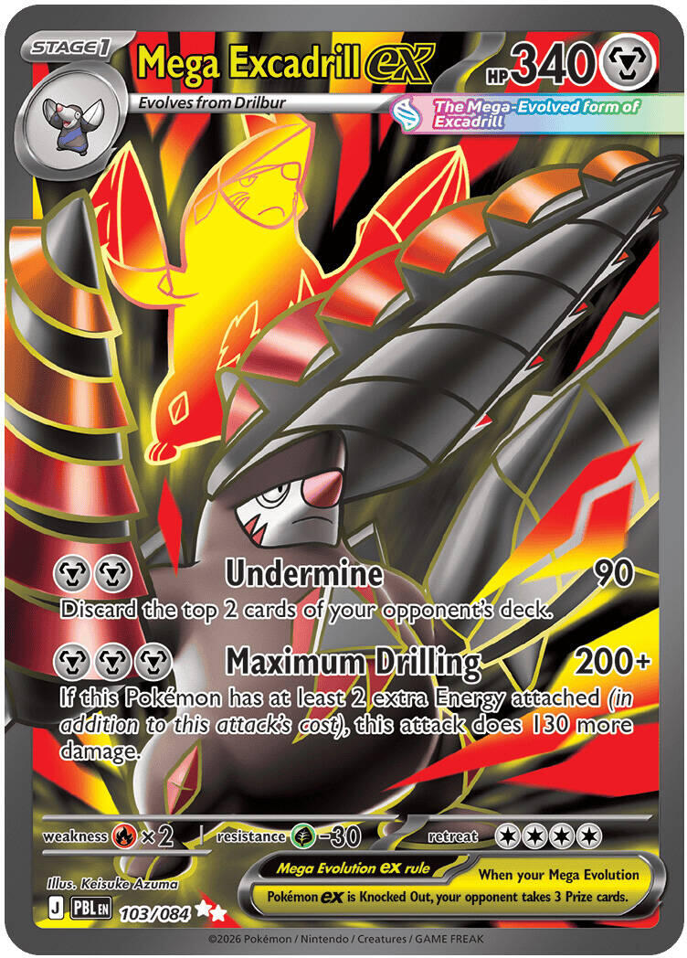Mega Excadrill ex (103/084) [Mega Evolution: Pitch Black] | Multizone: Comics And Games