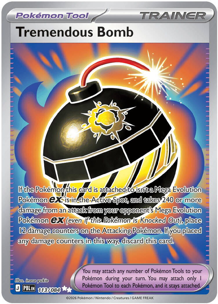 Tremendous Bomb (113/084) [Mega Evolution: Pitch Black] | Multizone: Comics And Games