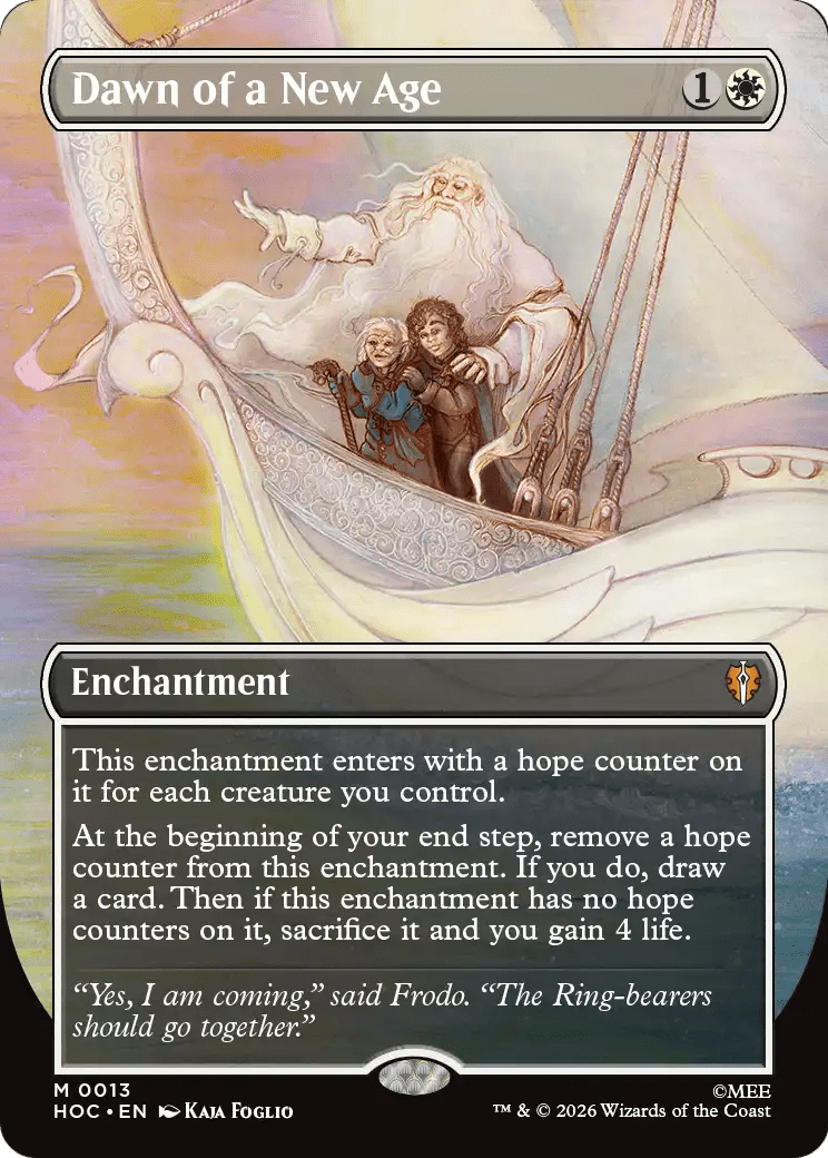 Dawn of a New Age (Borderless) [The Hobbit: Eternal-Legal] MTG Single Magic: The Gathering  | Multizone: Comics And Games