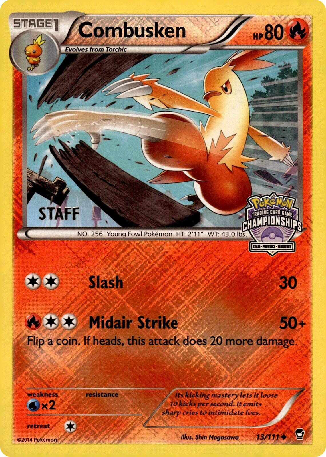 Combusken (13/111) (State Championships) [Staff] [League & Championship Cards] Pokemon Single Pokémon  | Multizone: Comics And Games
