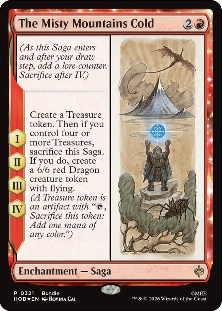 The Misty Mountains Cold [The Hobbit Promos] MTG Single Magic: The Gathering  | Multizone: Comics And Games