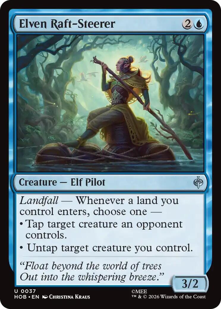Elven Raft-Steerer [The Hobbit] MTG Single Magic: The Gathering  | Multizone: Comics And Games