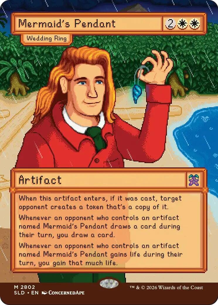 Mermaid's Pendant - Wedding Ring [Secret Lair Drop Series] MTG Single Magic: The Gathering  | Multizone: Comics And Games