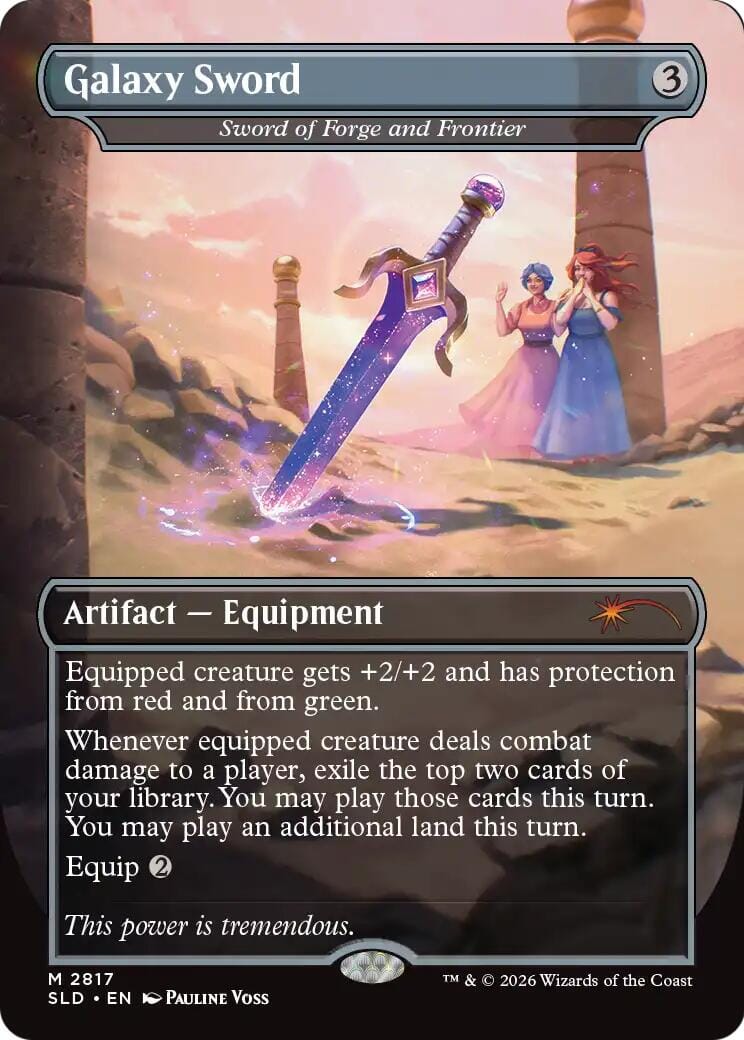 Galaxy Sword - Sword of Forge and Frontier [Secret Lair Drop Series] MTG Single Magic: The Gathering  | Multizone: Comics And Games