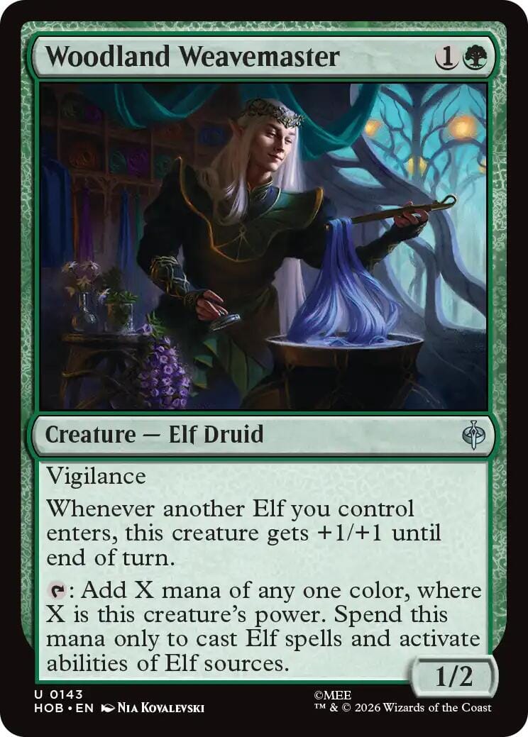 Woodland Weavemaster [The Hobbit] MTG Single Magic: The Gathering  | Multizone: Comics And Games