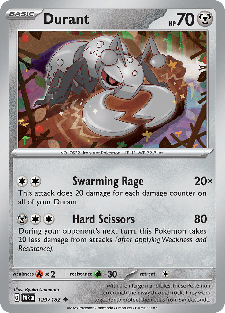 Durant (129/182) [Scarlet & Violet: Paradox Rift] Pokemon Single Pokémon  | Multizone: Comics And Games