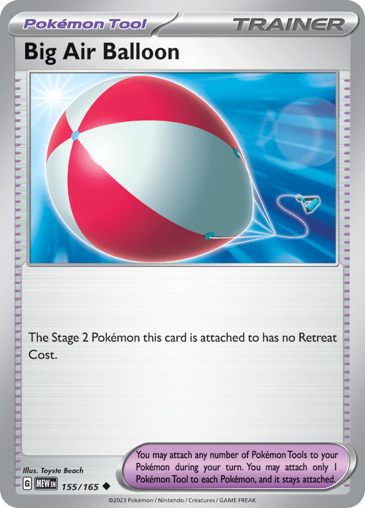 Big Air Balloon (155/165) [Scarlet & Violet 151] Pokemon Single Pokémon  | Multizone: Comics And Games