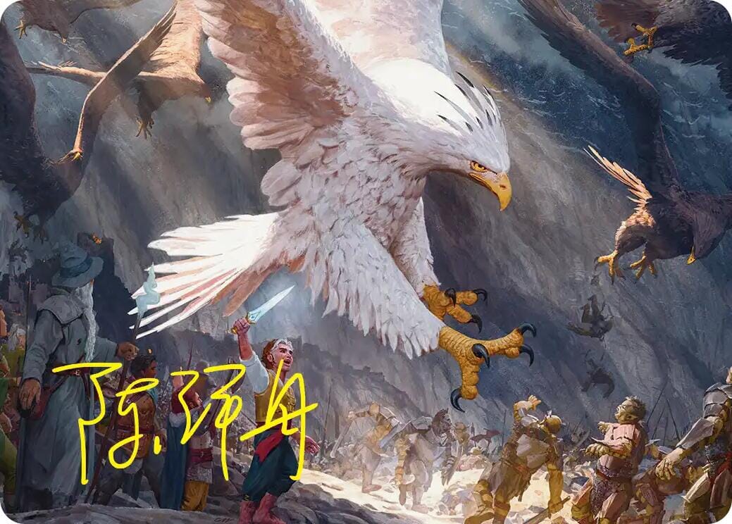 The Eagles Are Coming! Art Card (Gold-Stamped Signature) [The Hobbit Art Series] | Multizone: Comics And Games