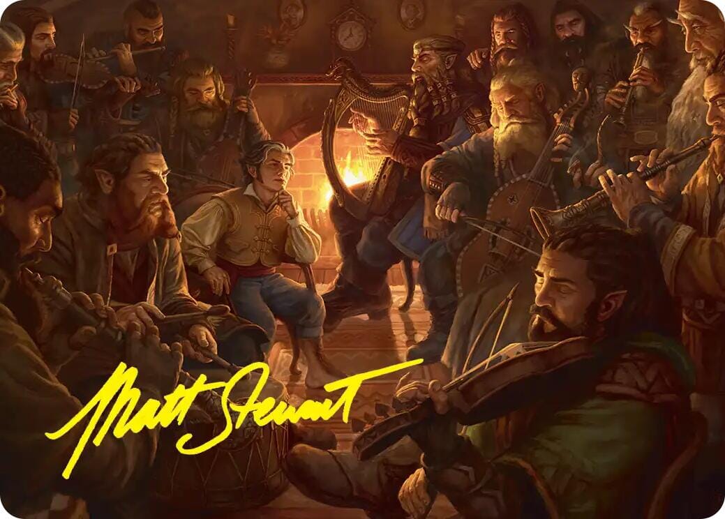 An Unexpected Party Art Card (Gold-Stamped Signature) [The Hobbit Art Series] | Multizone: Comics And Games
