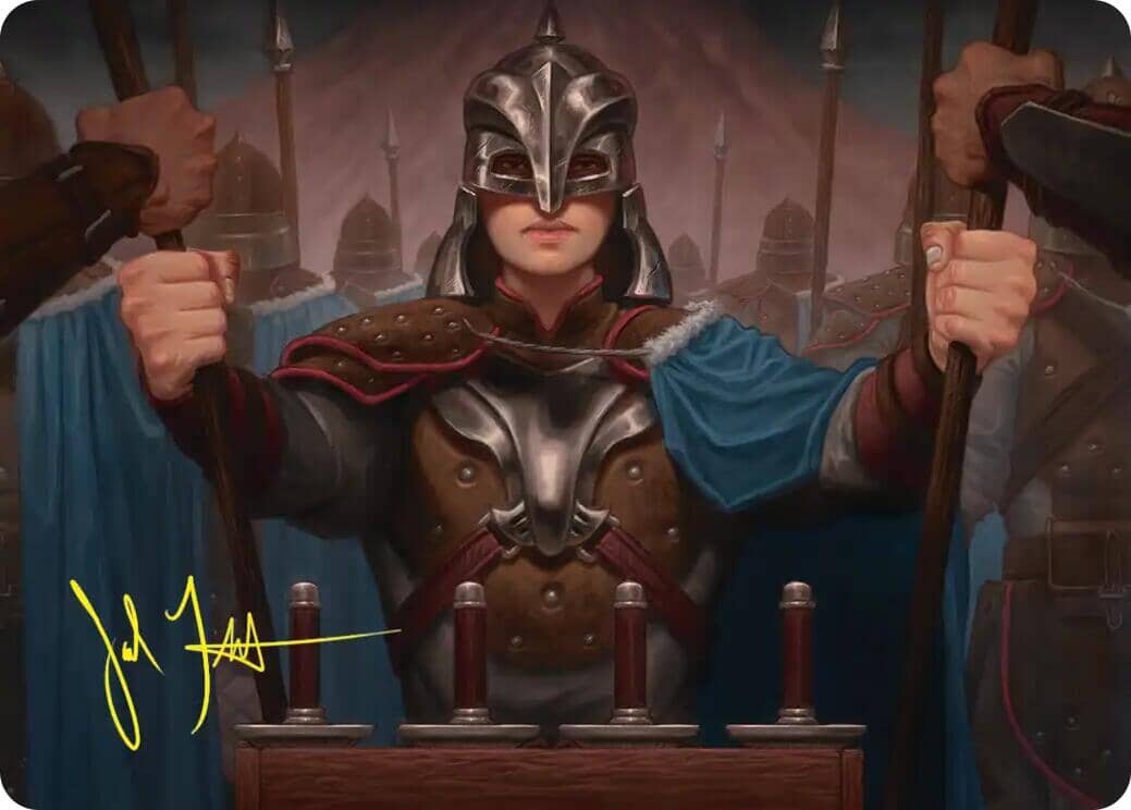 Bard's Attendant Art Card (Gold-Stamped Signature) [The Hobbit Art Series] | Multizone: Comics And Games