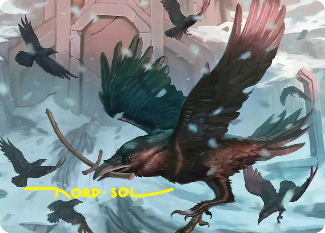 Ravenhill Flock Art Card (Gold-Stamped Signature) [The Hobbit Art Series] | Multizone: Comics And Games