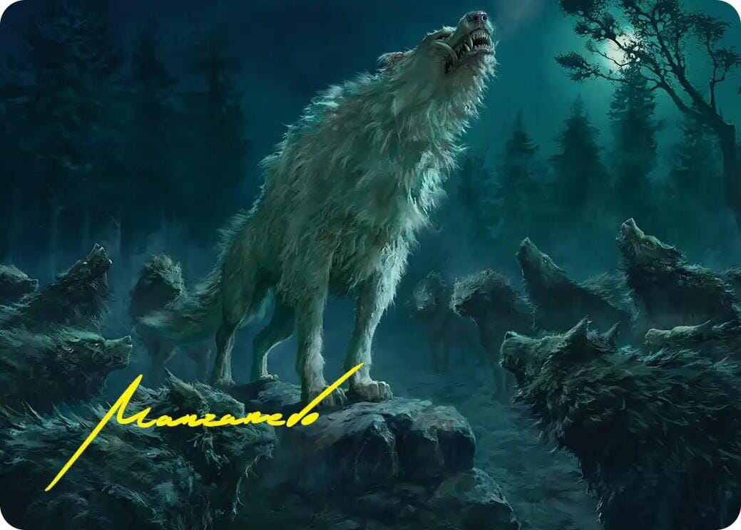 Reverent Howl Art Card (Gold-Stamped Signature) [The Hobbit Art Series] MTG Single Magic: The Gathering  | Multizone: Comics And Games