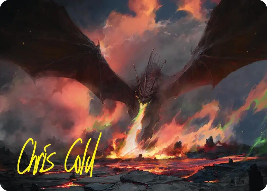 Smaug, the Great Calamity Art Card (Gold-Stamped Signature) [The Hobbit Art Series] | Multizone: Comics And Games