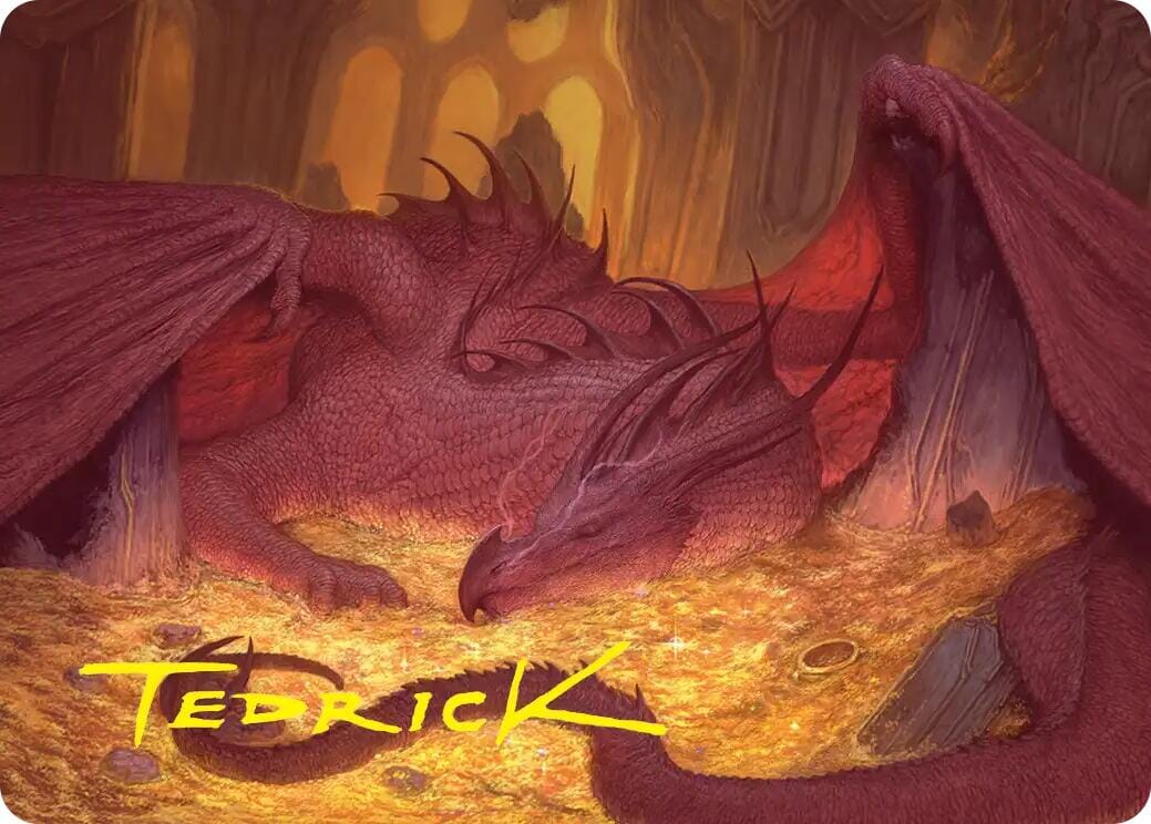 Smaug the Magnificent Art Card (Gold-Stamped Signature) [The Hobbit Art Series] MTG Single Magic: The Gathering  | Multizone: Comics And Games