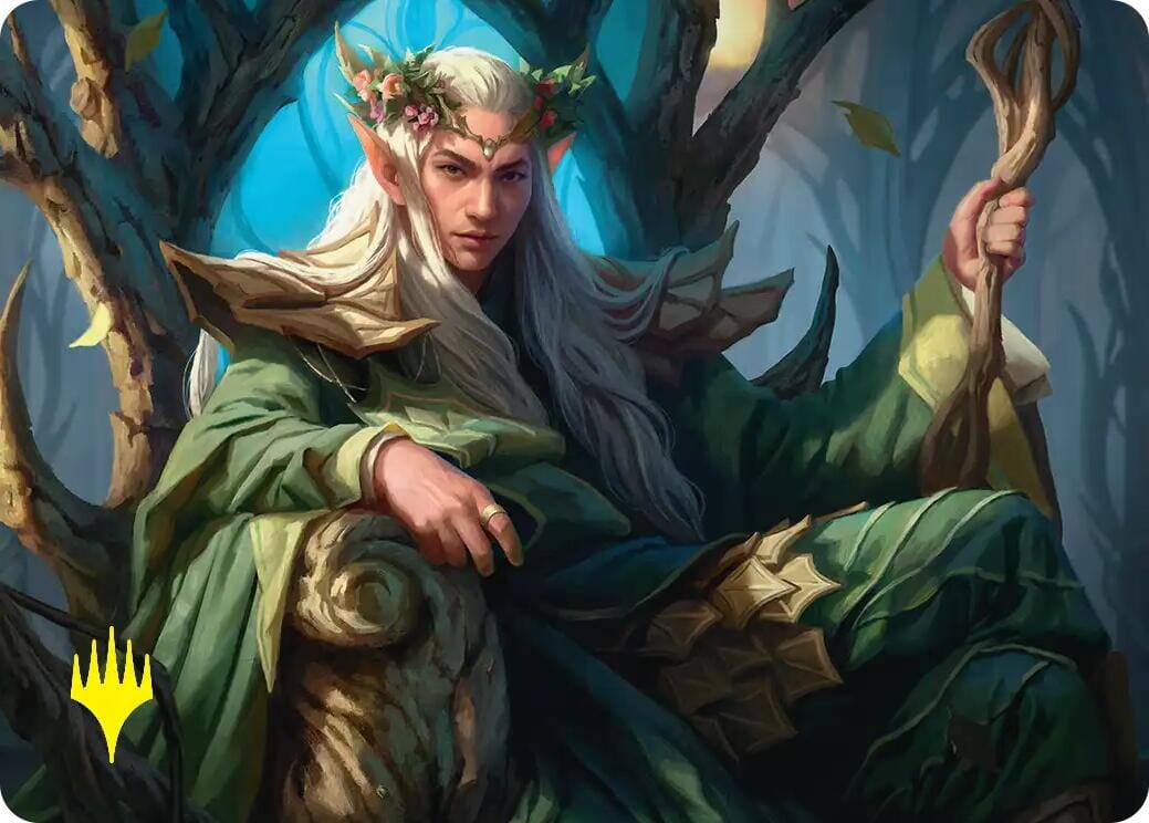 Thranduil, the Elvenking Art Card (Gold-Stamped) [The Hobbit Art Series] MTG Single Magic: The Gathering  | Multizone: Comics And Games