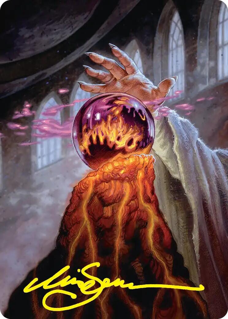 Palantir of Orthanc Art Card (Gold-Stamped Signature) [The Hobbit Art Series] | Multizone: Comics And Games