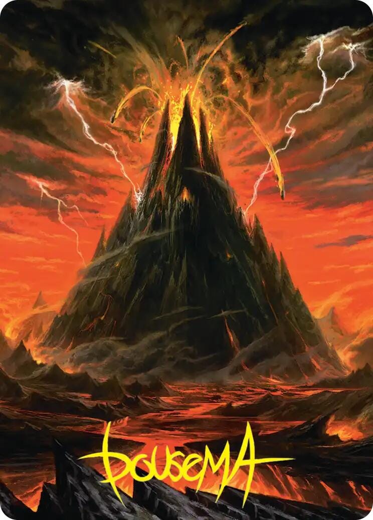 Mount Doom Art Card (Gold-Stamped Signature) [The Hobbit Art Series] | Multizone: Comics And Games