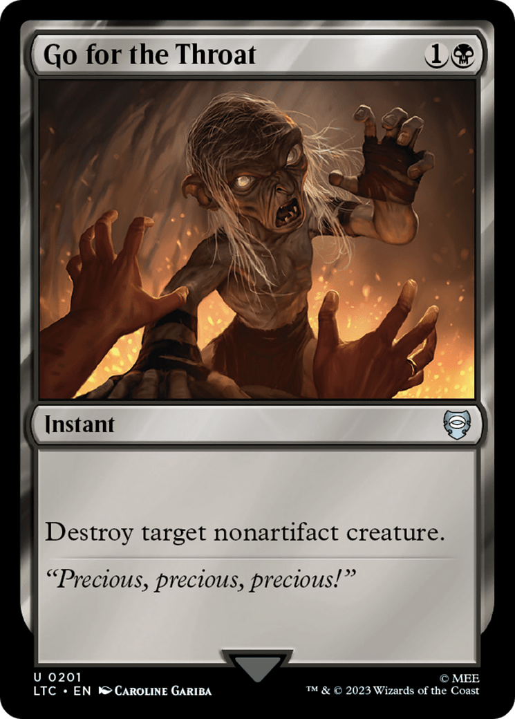 Go for the Throat [The Lord of the Rings: Tales of Middle-Earth Commander] MTG Single Magic: The Gathering  | Multizone: Comics And Games