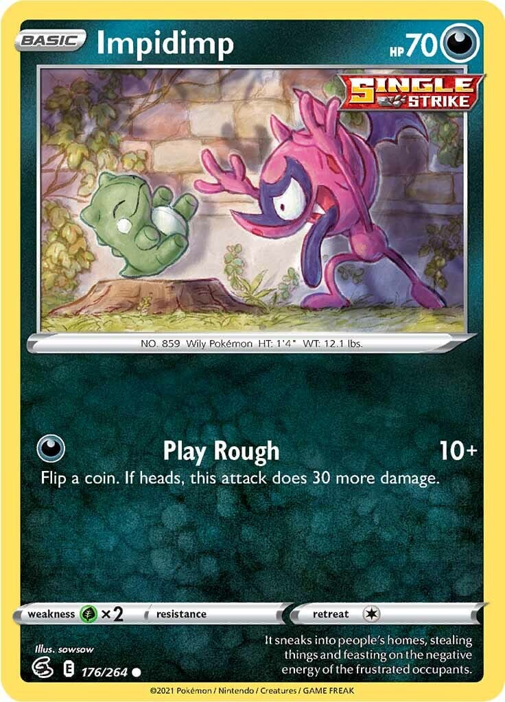 Impidimp (176/264) [Sword & Shield: Fusion Strike] Pokemon Single Pokémon  | Multizone: Comics And Games
