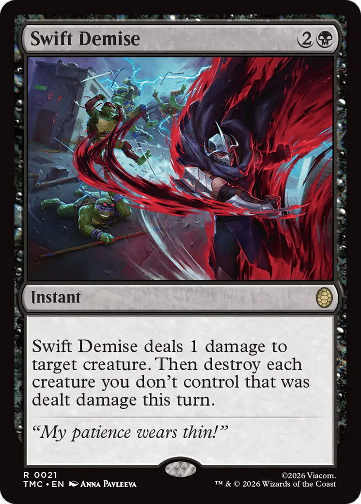 Swift Demise [Teenage Mutant Ninja Turtles Commander] MTG Single Magic: The Gathering  | Multizone: Comics And Games